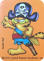 Garfield tarot card The Pirate