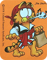 Garfield tarot card The Pirate